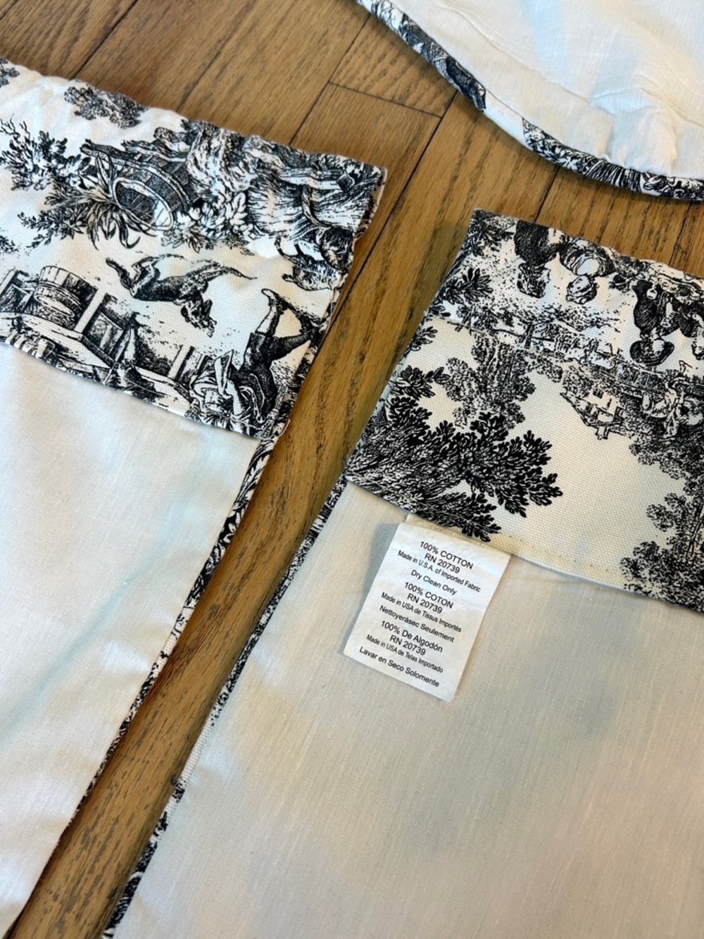 5pc lot, Victoria Park Toile Valances by Ellis Curtain - Picture 9 of 16